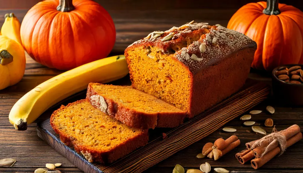 Pumpkin banana loaf