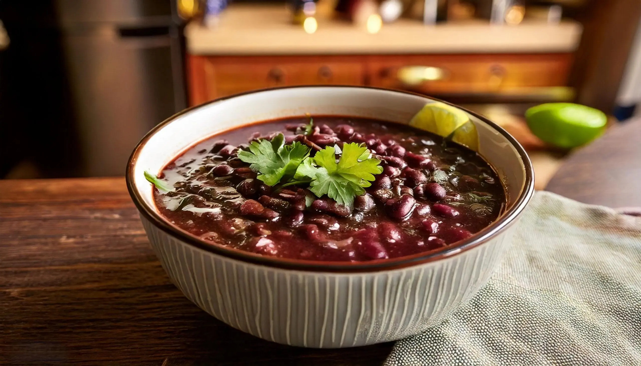 Purple Black Bean Soup Recipe