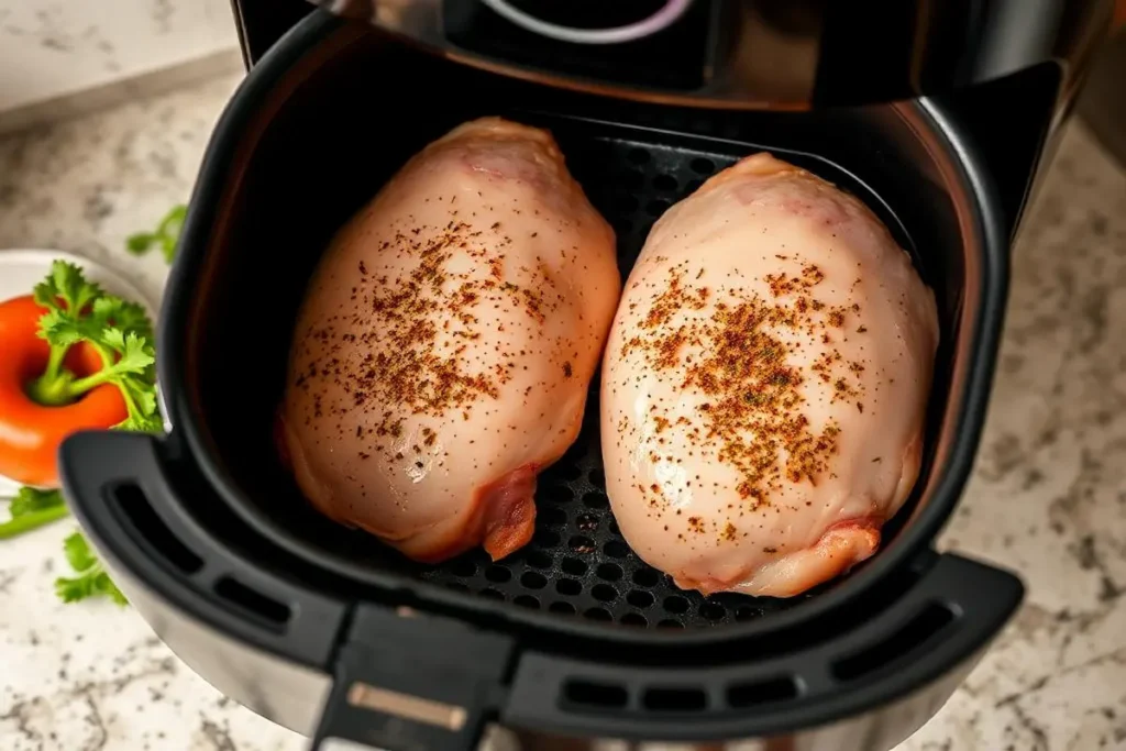 Can you put raw chicken in an air fryer?