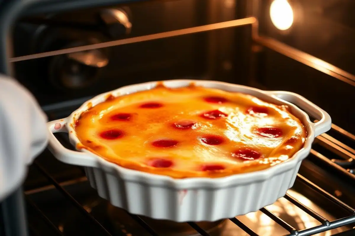 Baked Raspberry Custard