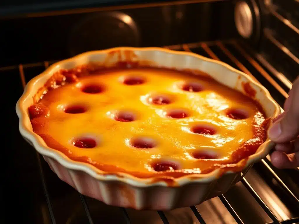 Baked Raspberry Custard