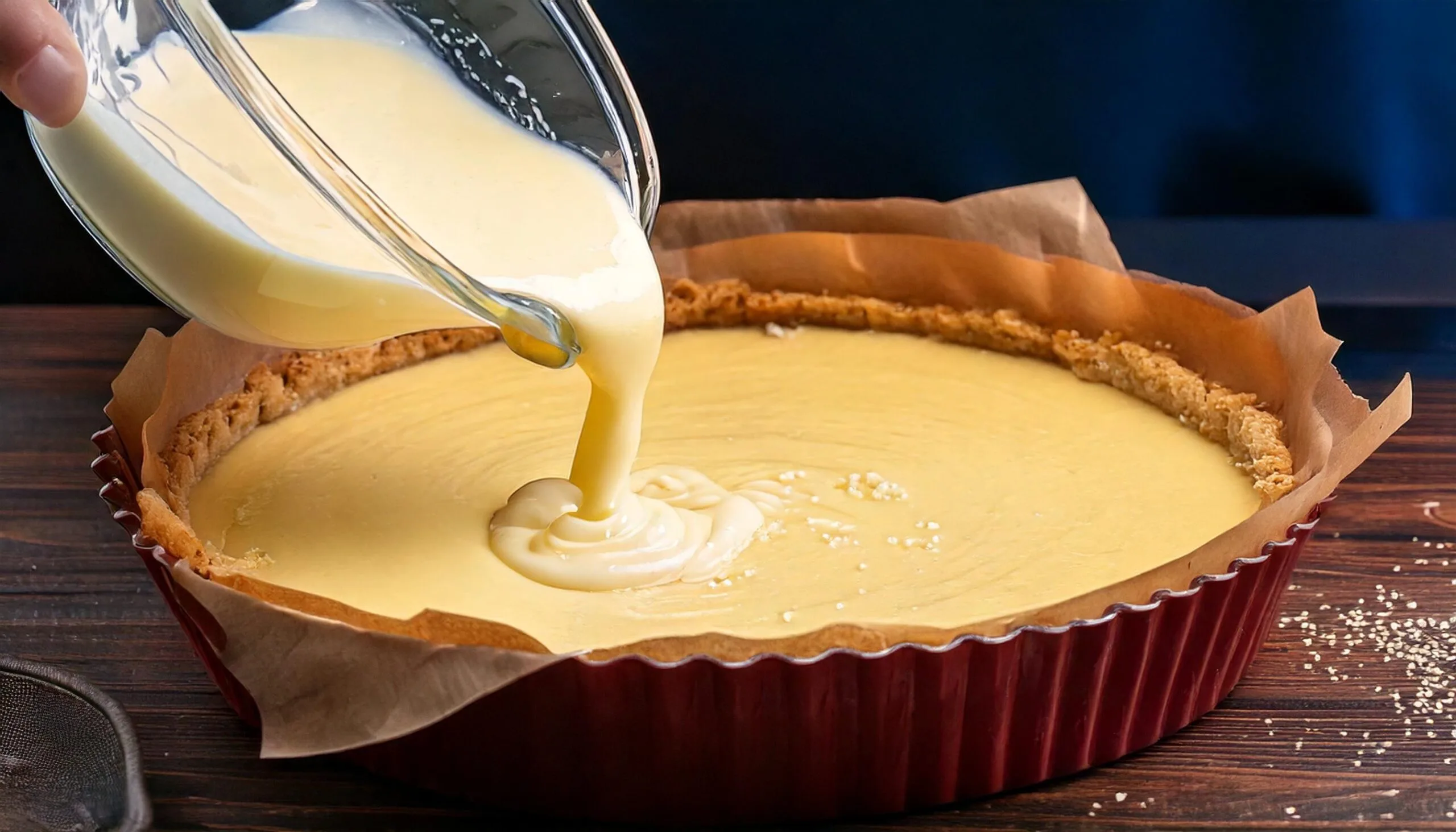 What is cheesecake filling made from?