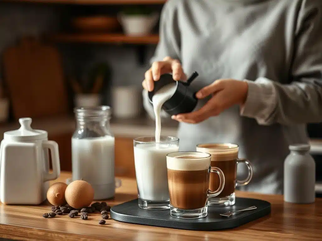 Cold foam with creamer