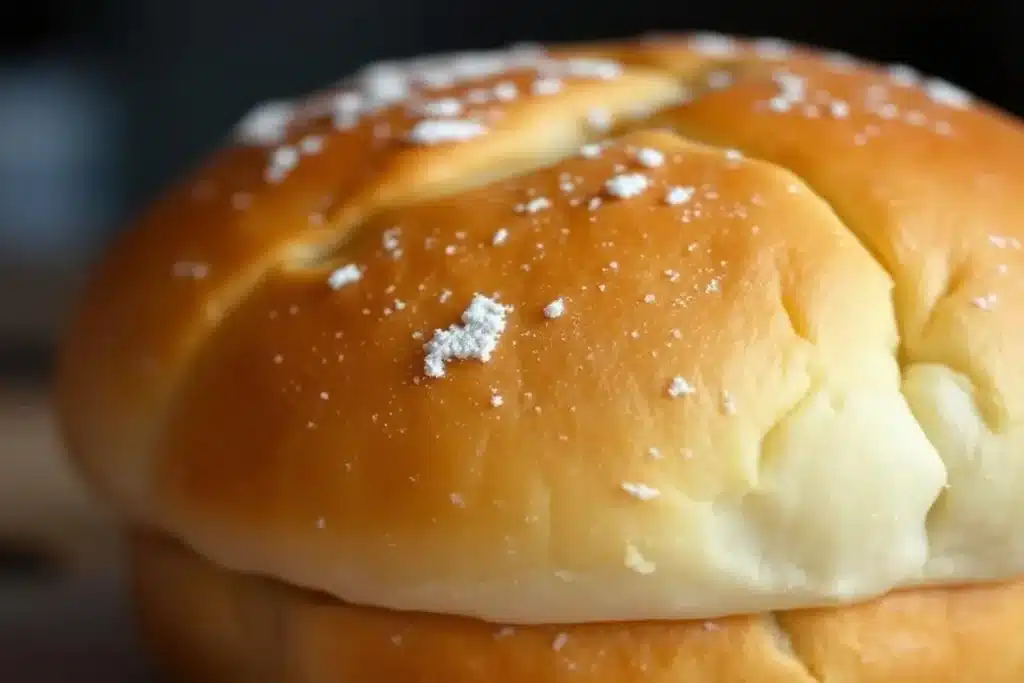 What is the white stuff in burger bun?