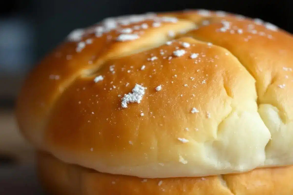 What is the white stuff in burger bun?