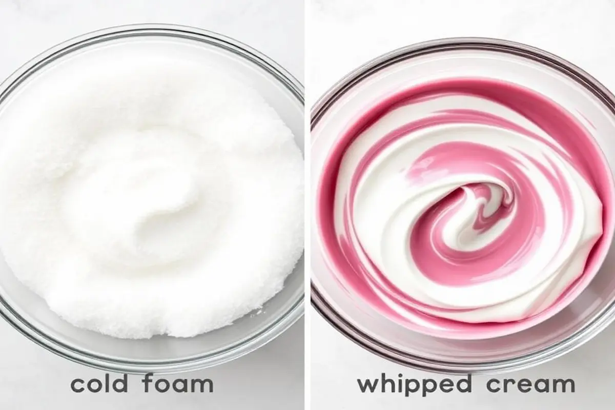 Is Cold Foam Just Whipped Cream?