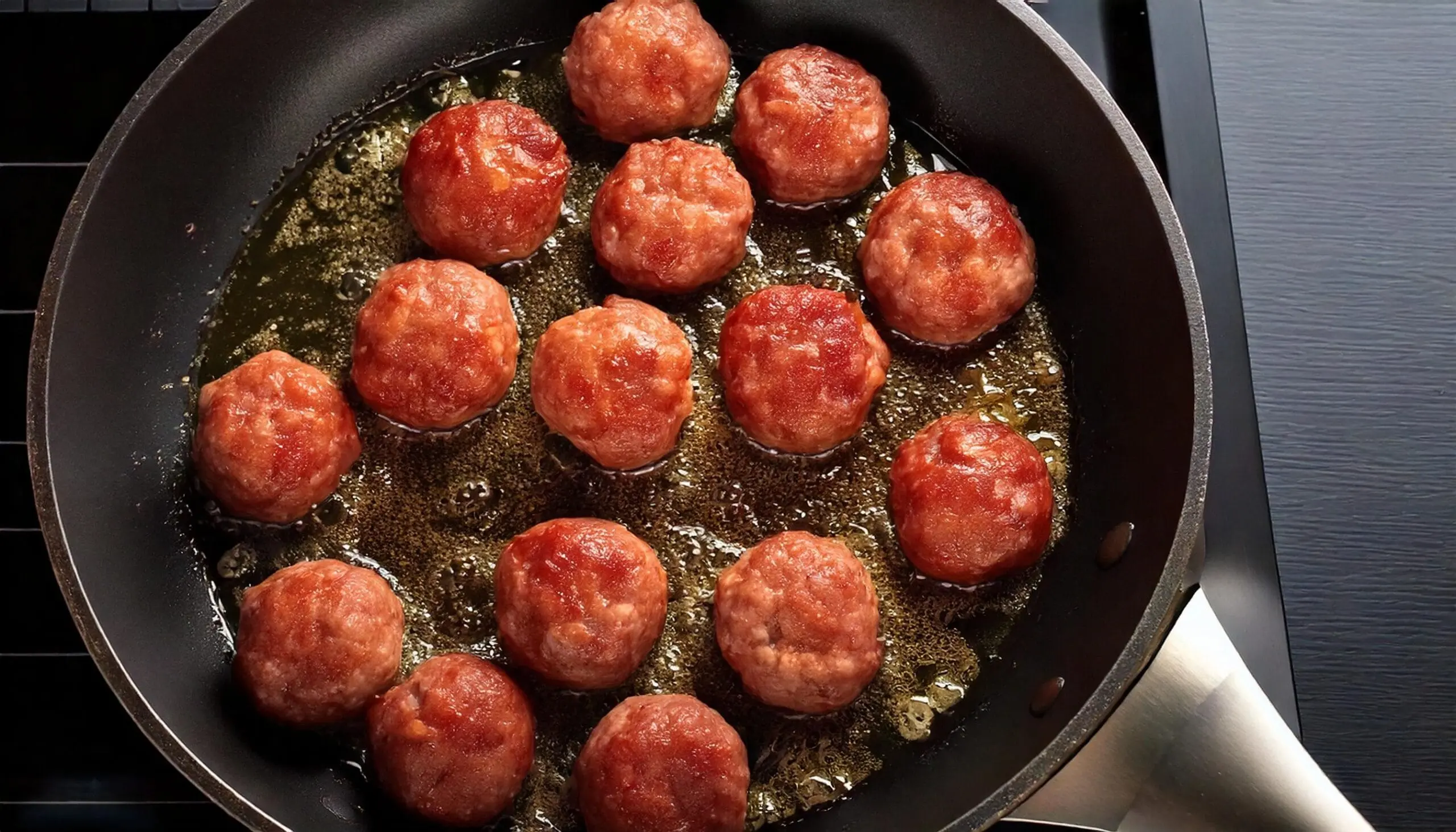 How to cook frozen meatballs in a pan