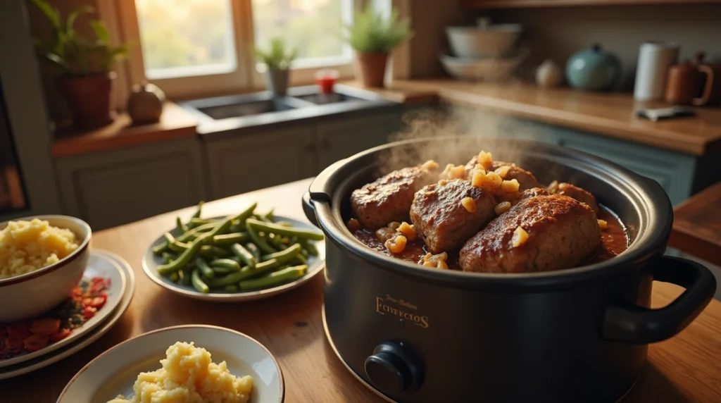 Cube steak in crock pot