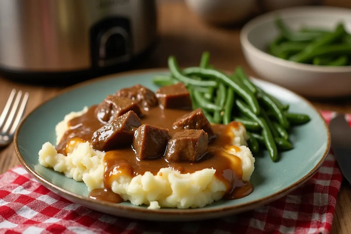 Cube steak in crock pot